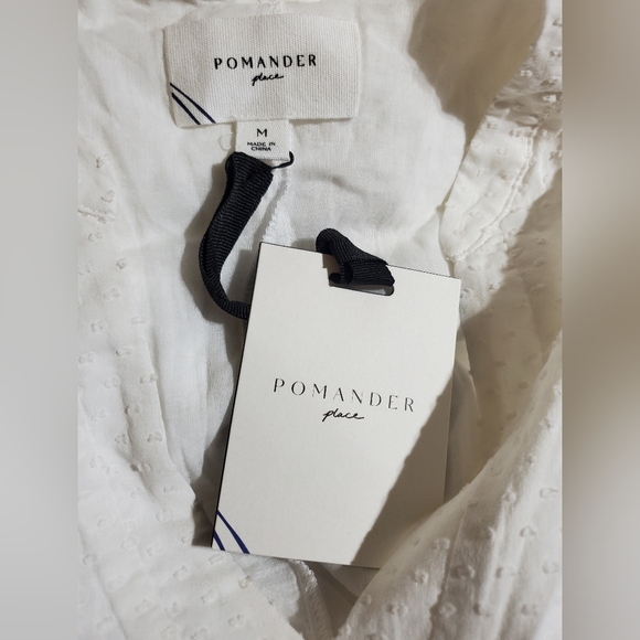 NWT White Swiss Dot Kenzo Dress Size Medium by Pomander Place - Picture 12 of 12